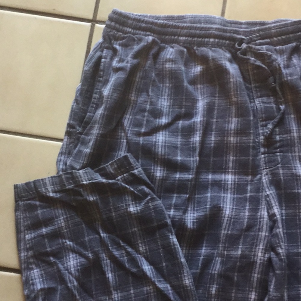 Nautical striped light blue sleepwear pants -XL - Picture 3 of 7